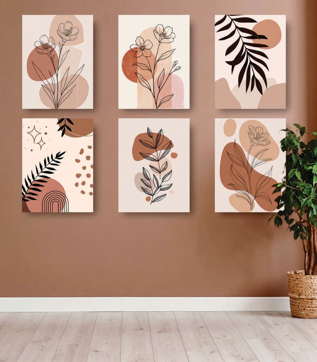 Set of 6 Premium Wall Art Photo Tiles – Modern Home Decor