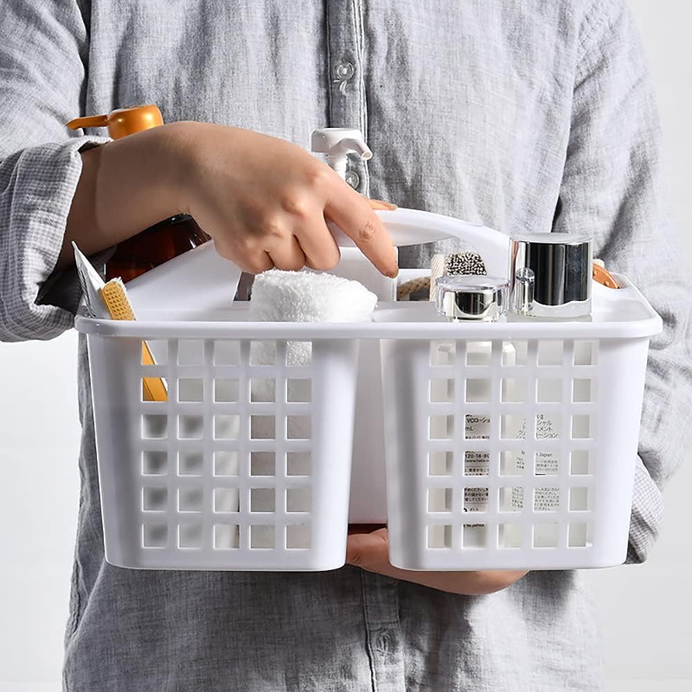 Plastic Bathroom & Kitchen Sink Basket with Compartments – Random Color