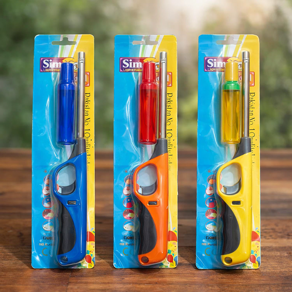 Refillable Gas Kitchen & BBQ Lighter – Long Nozzle Multipurpose Flame