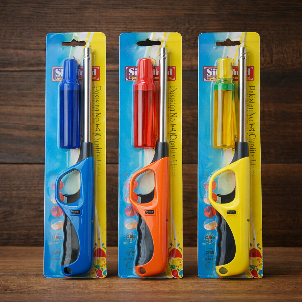 Refillable Gas Kitchen & BBQ Lighter – Long Nozzle Multipurpose Flame
