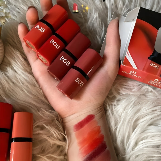 6 Pcs Matte High-Pigmented Lipstick Set – Long-Lasting Lip Color